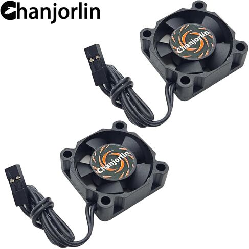 2Pack RC Car Motor Cooling Fan 25mm 30mm 40mm 50mm High Speed Heatsink 28000RPM ESC Fans for 1/8 1/7 1/10 1/12 Scale Truck Off Road Crawler Car Boat 540 550 Brushless Brushed Motors (25mm) in Saudi Arabia
