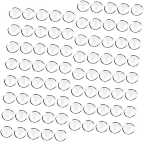 Lifekome 300pcs حبات زجاجية واضحة الرخامات الزجاجية المسطحة الشفافة لمواد الحشو المزهرية مبعثر in Saudi Arabia