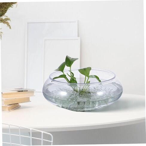 Lifekome 300pcs حبات زجاجية واضحة الرخامات الزجاجية المسطحة الشفافة لمواد الحشو المزهرية مبعثر in Saudi Arabia