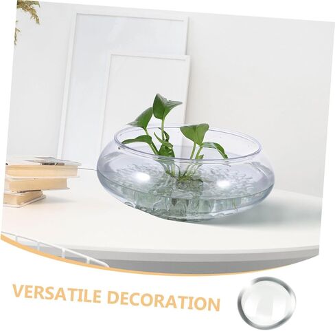 Lifekome 300pcs حبات زجاجية واضحة الرخامات الزجاجية المسطحة الشفافة لمواد الحشو المزهرية مبعثر in Saudi Arabia