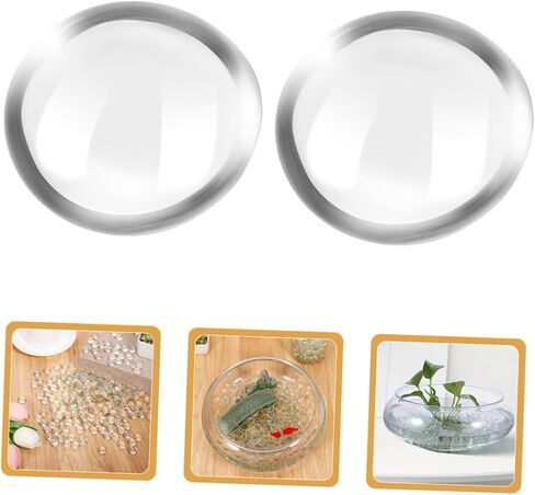 Luxshiny 200pcs Flat Glass Beads for Vases and Aquariums Clear Decorative Stones Polished Pebbles Filler for Home Decor Crafts and Garden Arrangements in Kuwait