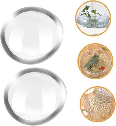 Luxshiny 200pcs Flat Glass Beads for Vases and Aquariums Clear Decorative Stones Polished Pebbles Filler for Home Decor Crafts and Garden Arrangements in Kuwait