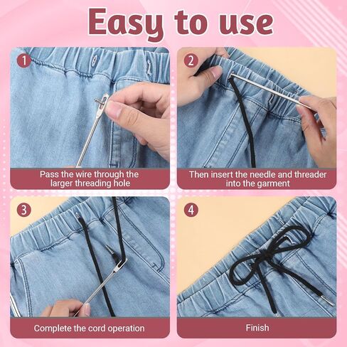 8Pcs Drawstring for Sweatpants Cord Replacement White Black Flat Wire Cord for a Hoodie with Threader Drawstrings Replacement for Shorts Pants Jackets Trunks, 1/2" x 59" in Saudi Arabia