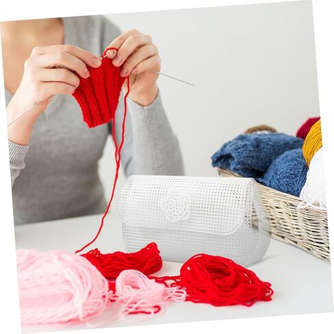 Tehaux 10sets شبكات البلاستيك شبكات القماش لصياغة DIY صياغة وسادات النسيج متعددة الوظائف لصنع أكياس التطريز والمشاريع الإبداعية خفيفة الوزن ومواد متينة in Kuwait