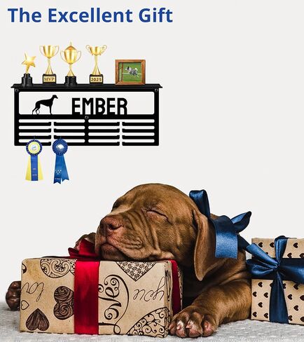 Personalized Medal Hanger Display – Custom Medal Holder, 16", 18", 20" Sizes with Name, Color & Sport Icon – Running, Soccer, Gymnastics, Race, Pickleball in Kuwait