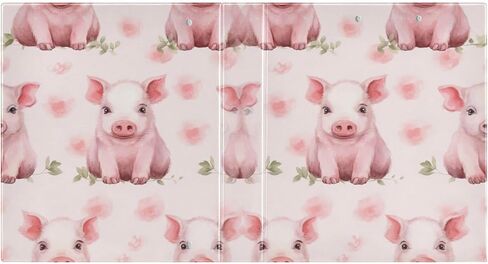 Pink Pigs Pattern 3 Binder Binder 1.5 بوصة مستديرة مع حافظة للمنزل ، تحتوي على 200 ورقة لكل منها ، حزمة واحدة in Kuwait