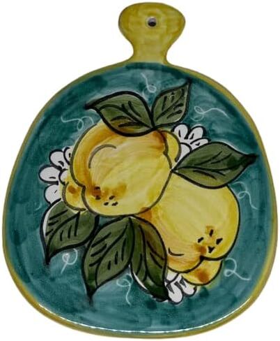 Italian Ceramic Trivet/Cutting Board Lemons Sorrento Made in Italy Pottery in Saudi Arabia