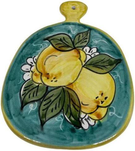 Italian Ceramic Trivet/Cutting Board Lemons Sorrento Made in Italy Pottery in Saudi Arabia