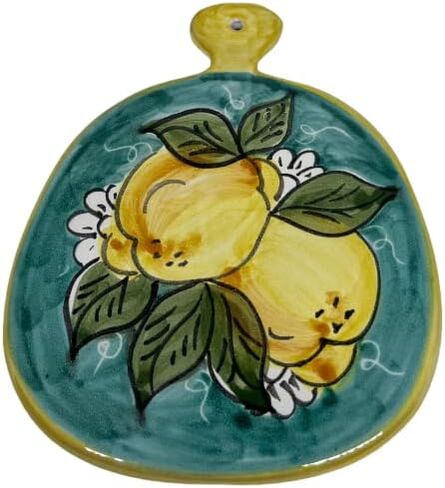 Italian Ceramic Trivet/Cutting Board Lemons Sorrento Made in Italy Pottery in Saudi Arabia