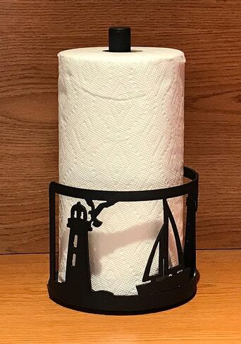 Made in USA Sailboat Themed Steel Paper Towel Rack in Saudi Arabia