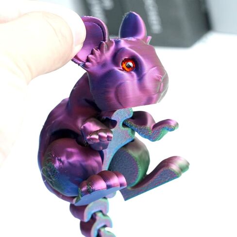 Generic 3D Printed Decorative Ornaments Model, Flexible Joint Articulated Squirrel Ornament, Surprise Fantasy Gift for Teens in Saudi Arabia
