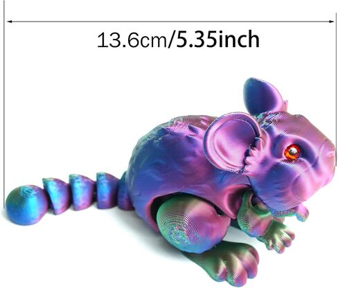 Generic 3D Printed Decorative Ornaments Model, Flexible Joint Articulated Squirrel Ornament, Surprise Fantasy Gift for Teens in Saudi Arabia