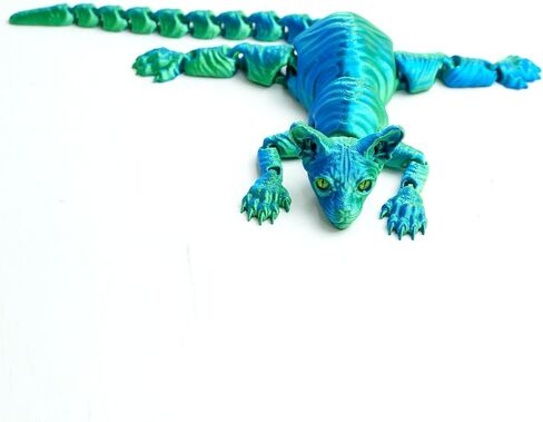 3D Printed Konigs Rex Cat Ornament,Articulated Hairless cat Models,Flexible Joint Figurines, 3D Printing Stuff Cheap,Surprise Fantasy Gifts (RYB) in Saudi Arabia