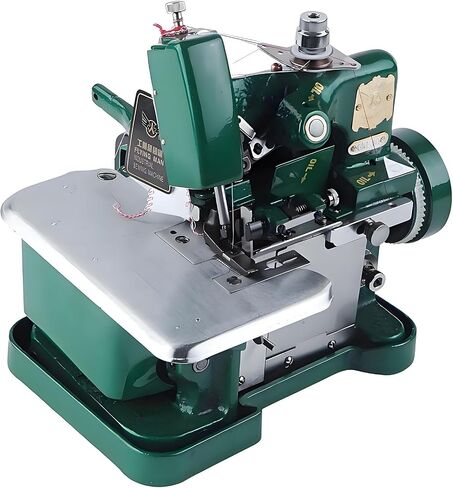 آلة Overlock الشاقة ، 250W آلة الخياطة ، آلات Overlock من الدرجة الصناعية ، مع مجموعة الملحقات | محرك قوي ، عرض أوفزع 3.0-5.0 مم (أخضر) in Kuwait