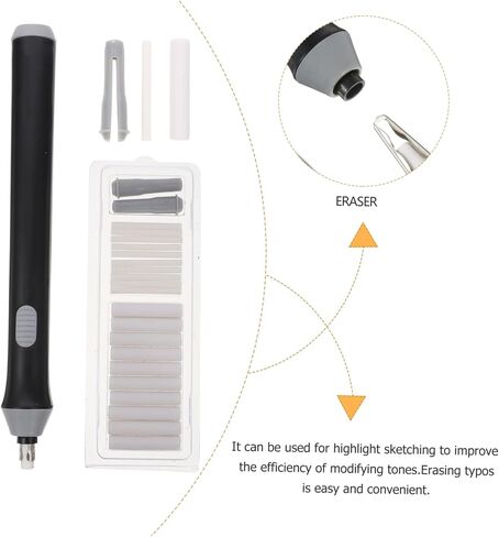 Professional Electric Eraser Auto Pencil Eraser for Artists Lightweight Portable Sketch Correction Tool Without Battery for Drawing and School Supplies in Saudi Arabia