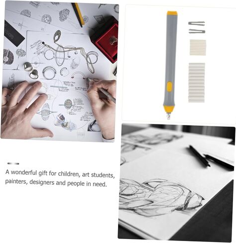 Electric Eraser Auto Eraser for Sketching Drawing Art Students and Designers Convenient Precision Erasing Tool Battery Not Included Gray in Saudi Arabia