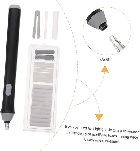Angoily Electric Eraser Auto Rotate Drawing Tool for Precise Typo Removal and Art Sketching Lightweight Portable Eraser Pen for Pencil Painting and Drafting in Saudi Arabia