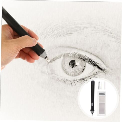 Angoily Electric Eraser Auto Rotate Drawing Tool for Precise Typo Removal and Art Sketching Lightweight Portable Eraser Pen for Pencil Painting and Drafting in Saudi Arabia