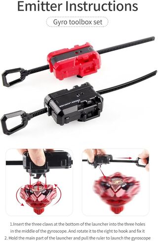 مجموعة القتال العليا ، X Burst Gyro Toys 12 Tops Tops 3 Launchers Combat BX Watling Game مع هدية مربع تخزين محمولة للأطفال الأولاد 0671 in Saudi Arabia