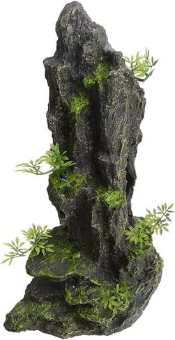 Mairuker Large and Tall Aquarium Mountain View Decoration Fish Tank Rock Thematic Ornaments Tree House Cave Fish Tank Decorations for Betta Cichlid Caves Aquarium Decor in Kuwait