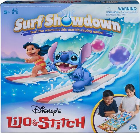 ألعاب SPIN Master ، Disney’s Lilo & Stitch Surf Showdown ، Game Marble ، Higts For Girls ، Easy Activity Toy for Kids ، Fun for Kids & Family ، 2-6 Player in Saudi Arabia