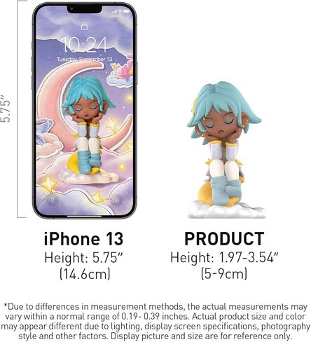 POP MART Lil Peach Riot Sleepover Series Blind Box Figures, Random Design Action Figures Collectible Toys Home Decorations, Holiday Birthday Gifts for Girls and Boys, Single Box in Saudi Arabia