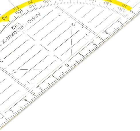 AR18002B Set Square AR1552 with Matching Geocover Protective Cover Marine Life (Triangle Hypotenuse 16 cm, Ink Nubs and Facets, Cover with Holes for Filing) Multi-Coloured and Transparent in Saudi Arabia