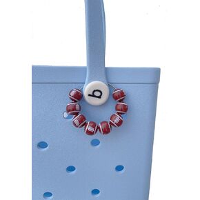 Sports Bogg Bag Charms, Wooden Beads Accessories Charm for Bogg Bag, Simply Southern, Beach Tote Bag