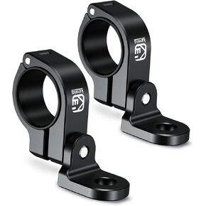 2 PCS Whip Flag Mounts, Solid Aluminium Alloy Whip Light Mount, 360° Rotating Adjustable Light Bar Mounting Bracket for ATV UTV Motorcycle 0.875"/1"/1.125"/1.26"/1.375" Handlebar Roll Bar