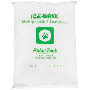 Leakproof Cold Packs, 5 1/2" x 4" x 3/4", Food Safe (Case of 96)", White