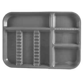Dental Instrument Divided Tray, Autoclavable Divided Setup Tray, Divided Separate B-Lok Divided Tray, Size B (Ritter) - Plastic, 13-3/8" x 9-5/8" x 7/8" (8, White)