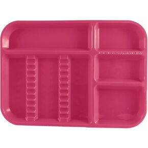 Dental Instrument Divided Tray, Autoclavable Divided Setup Tray, Divided Separate B-Lok Divided Tray, Size B (Ritter) - Plastic, 13-3/8" x 9-5/8" x 7/8" (8, White)