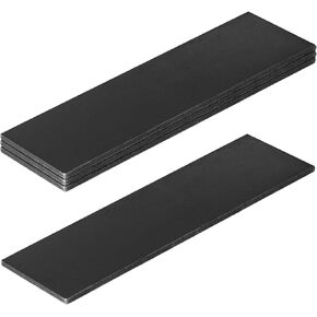 eoere 4 PCS 12" x 4" Heavy Duty Hot Rolled Plate Flat Straight Backing Plate, Weldable Square Steel Plate Sheet, Thickness 7/32"(5.8 mm), 4 Gauge in Saudi Arabia