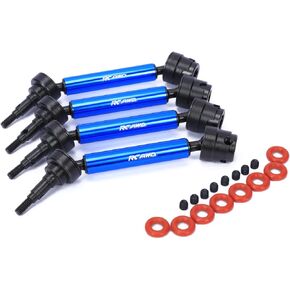 مجموعة منزلق Cvd من الألومنيوم بالكامل من Rcawd: 4X4 Mega Blx لأجزاء ترقية 1/10 Arrma Bigrock Granite Senton Vorteks (أحمر)