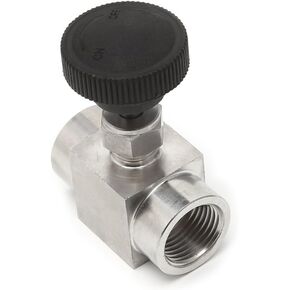1/2" Needle Valve Female Thread 304 Stainless Steel Flow Control Shut Off 915 PSI 0.5 304 Stainless Steel Needle Valve