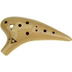 12 Hole Wooden Ocarina Alto C Maple Wood Legend Ocarina