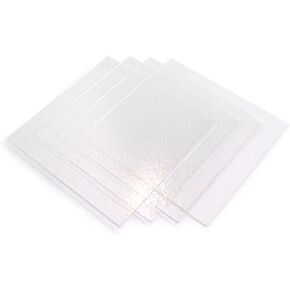 System 96 8inch Clear Glass Squares - 4 Pack