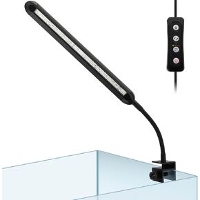 hygger 0.5 ~ 5 جالون نانو تانك صغير بمشبك على ضوء حوض السمك مع مصابيح LED بيضاء وزرقاء وحمراء وإضاءة خزان الأسماك ومؤقت مدمج و5 مستويات سطوع 6 وات مع منفذ USB (يشمل قابس الطاقة) in Kuwait
