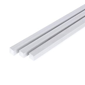 13Inch Square Aluminum Flat BAR 6 Pieces of 1/2"X1/2" 6061 General Purpose Plate,T6511 Solid New Mill Stock (1/2x1/2x13inch, 6)