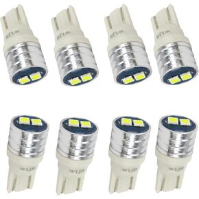 WLJH Super Bright Blue Instrument Cluster Panel Lights Gauge Speedometer Tachometer Indicator Lamp Bulb Full Dash Led Light Kit For Ford F150 F250 F350 1967-1979, Pack of 8