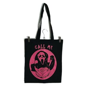 Ghostface Scream Tote Bag Pink