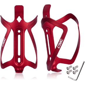 CNC Bike Water Bottle Holder, 2-Pack Bike Water Bottle Cage for Road Bike/Mountain Bike，Black