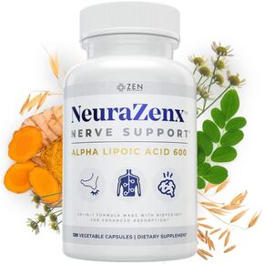 Neurazenx - Alpha Lipoic Acid 600mg, Benfotiamine, L-Carnitine & Turmeric