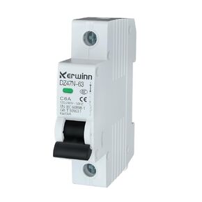 Miniature Circuit Breaker 120V/240V ac Circuit Breaker 1 Pole 20Amp Smart Circuit Breaker DIN Rail Mount for Marine Power Systems,Solar photovoltaic Systems(C20A)