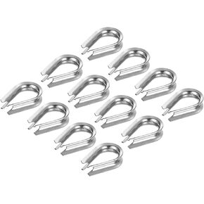 PATIKIL M3 Stainless Steel Thimble, 20 Pack Wire Rope Thimbles for 1/8" Diameter Wire Rope Cable Rigging
