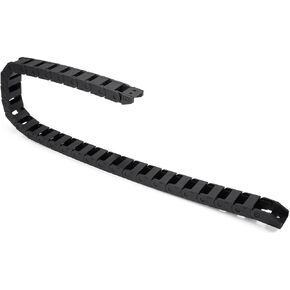 uxcell R18 10mm x 15mm（Inner H*Inner W）Black Plastic Cable Wire Carrier Drag Chain 1M Length for CNC