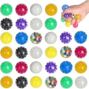 20 Pack Mini Stress Balls, Colorful Squishy Squeeze Balls Bulk Goodie Bag Stuffers Fidget Party Favors Stress Relief Balls for Adults