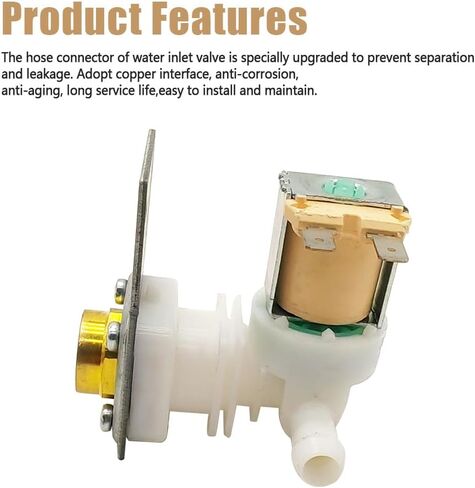 040003579 33129042 صمام مدخل المياه مناسب لصانع الثلج Manitowoc U0140 U0190 U0240 U0310 115/120 فولت 60 هرتز 5 واط ملحقات صمام الملف اللولبي لمدخل المياه in Kuwait