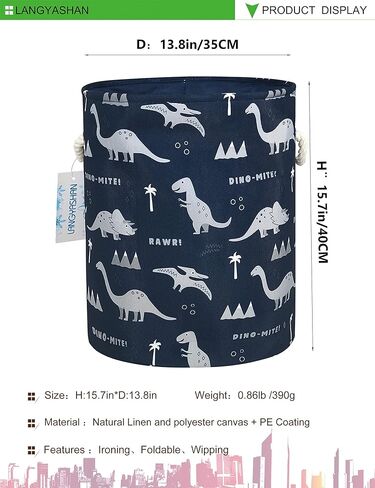 سلة الغسيل LANGYASHAN من القماش قابلة للطي، سلة تخزين منظمة للأولاد والبنات، سلة الغسيل، صناديق الألعاب، سلال الهدايا، ملابس غرفة النوم، حضانة الأطفال (لعبة الكرة البحرية) in Kuwait