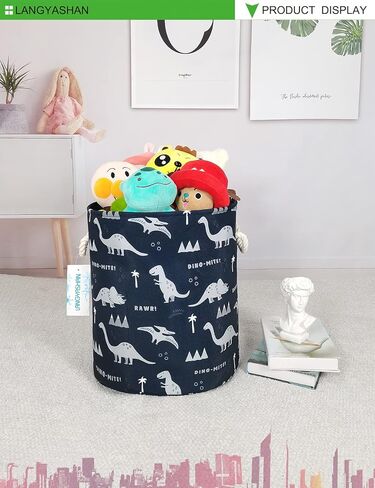 سلة الغسيل LANGYASHAN من القماش قابلة للطي، سلة تخزين منظمة للأولاد والبنات، سلة الغسيل، صناديق الألعاب، سلال الهدايا، ملابس غرفة النوم، حضانة الأطفال (لعبة الكرة البحرية) in Kuwait